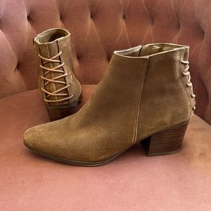 Aldo Camel Suede Booties